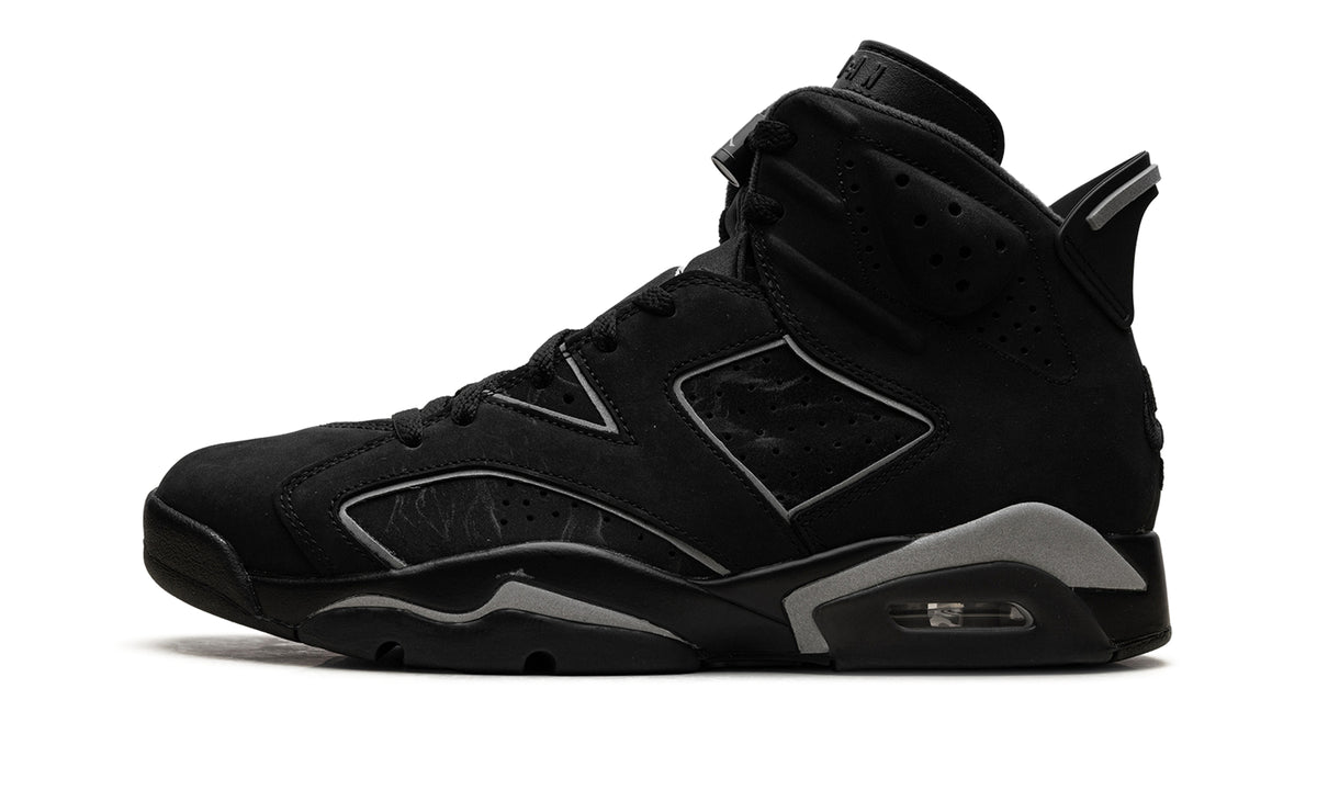 Air Jordan 6 Retro “Chrome” Sneakers – Black & Metallic Silver