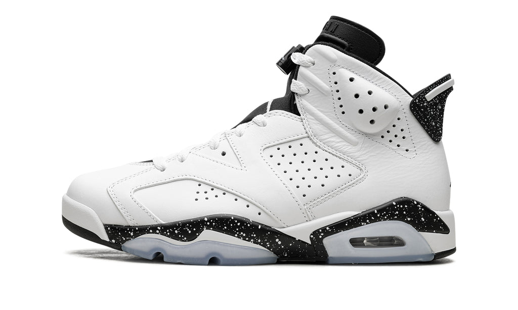 Air Jordan 6 Retro Sneakers - White & Black with Speckled Midsole