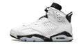 Air Jordan 6 Retro Sneakers - White & Black with Speckled Midsole