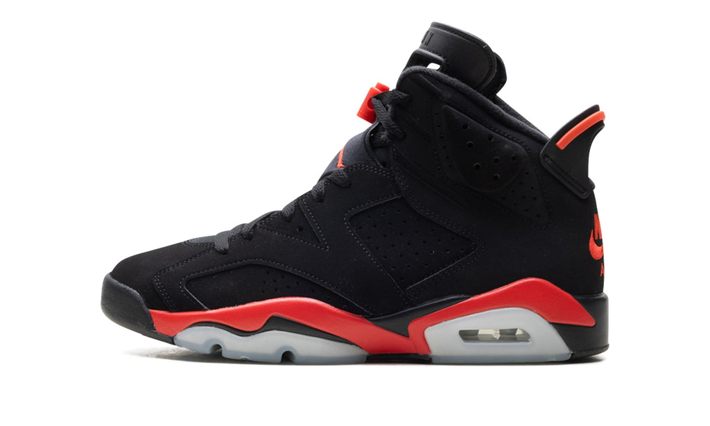 Air Jordan 6 Sneakers – Black & Infrared Red