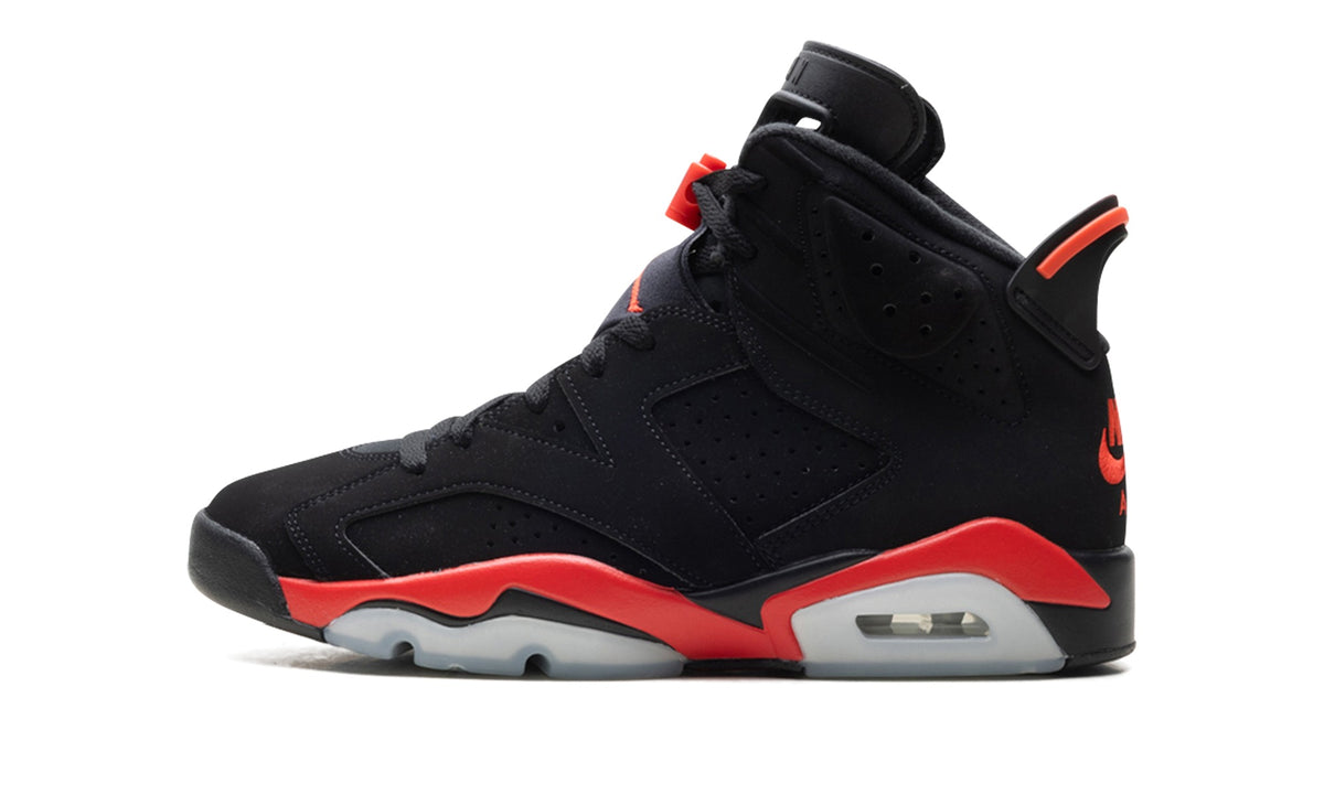 Air Jordan 6 Sneakers – Black & Infrared Red