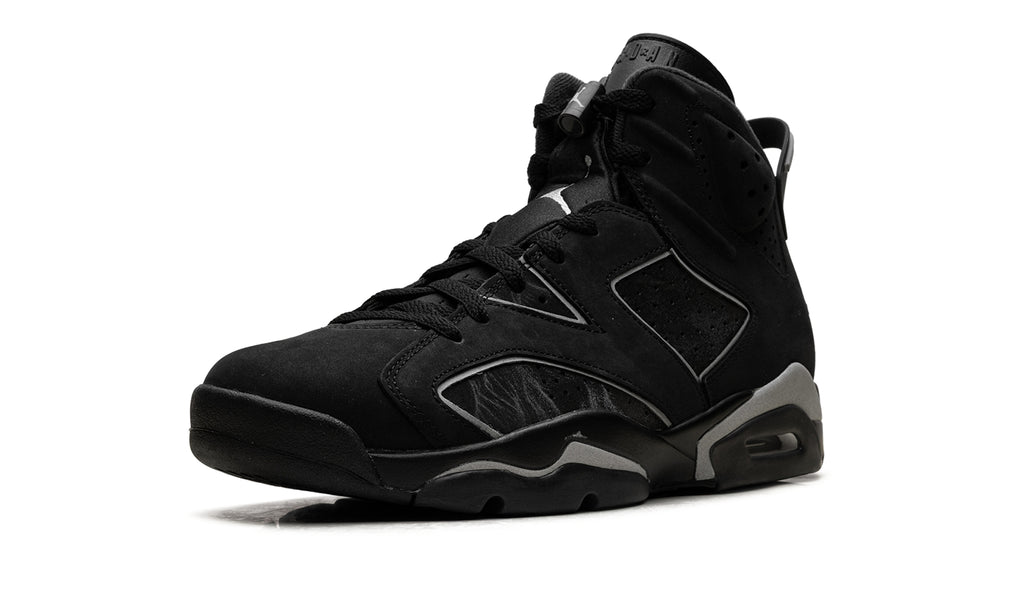 Air Jordan 6 Retro “Chrome” Sneakers – Black & Metallic Silver
