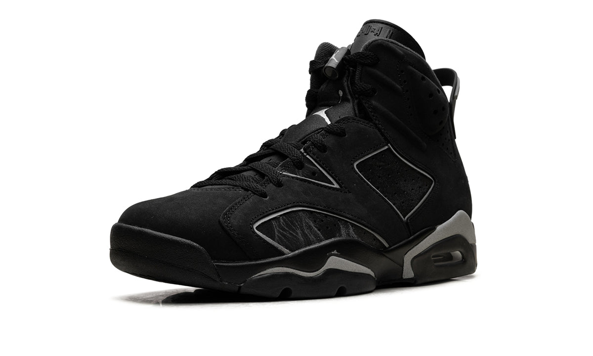 Air Jordan 6 Retro “Chrome” Sneakers – Black & Metallic Silver