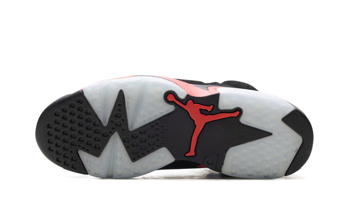 Air Jordan 6 Sneakers – Black & Infrared Red