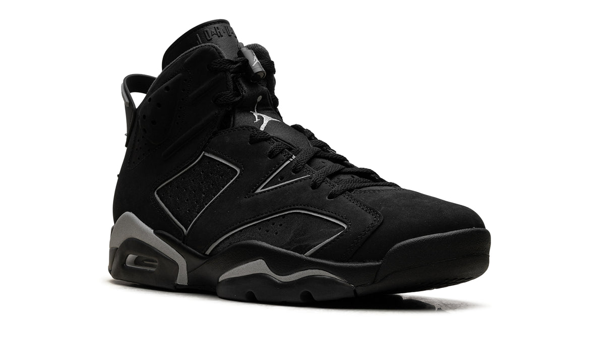 Air Jordan 6 Retro “Chrome” Sneakers – Black & Metallic Silver