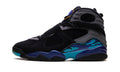 Air Jordan 8 Sneakers – Black, Grey, Purple & Teal