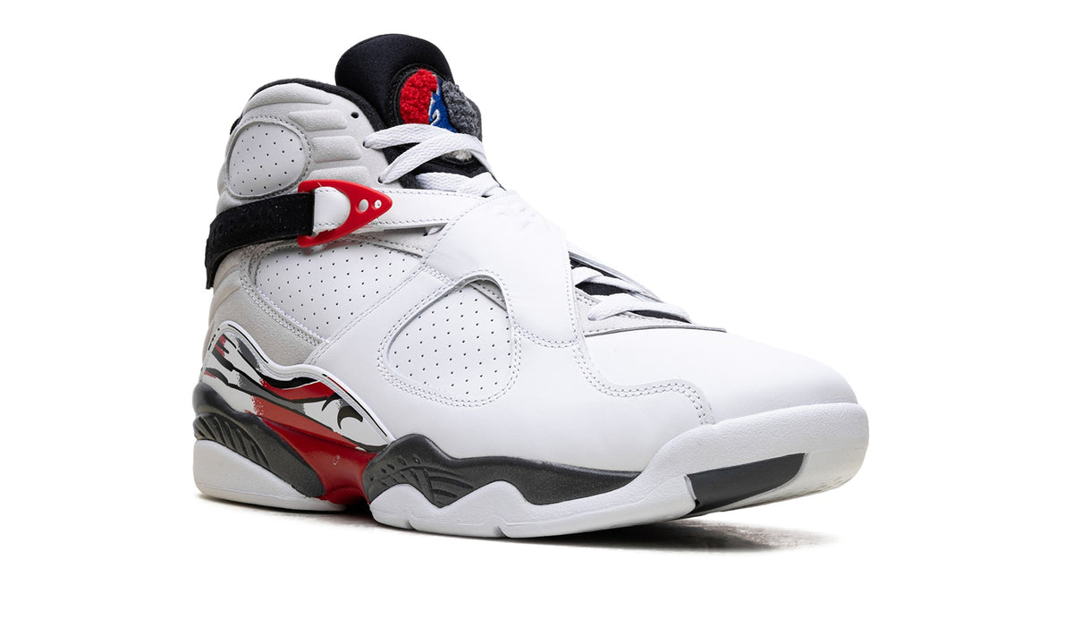 Air Jordan 8 Sneakers – White, Black & Red