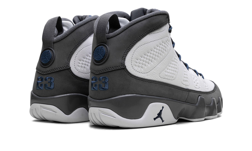 Air Jordan 9 High-Top Sneakers – White, Charcoal & Navy