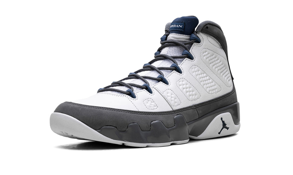 Air Jordan 9 High-Top Sneakers – White, Charcoal & Navy