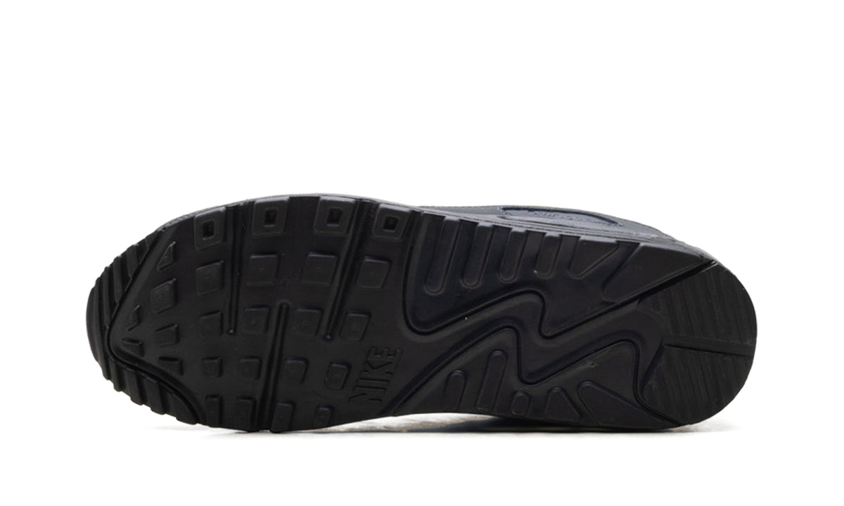 Nike Air Max 90 Sneakers - Grey and Black with Neon Yellow Accents