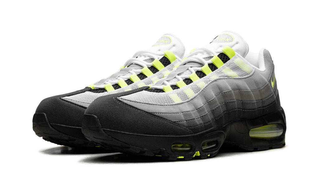 Nike Air Max 95 Sneakers – Gray, Black & Neon Yellow