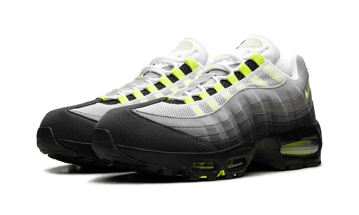 Nike Air Max 95 Sneakers – Gray, Black & Neon Yellow