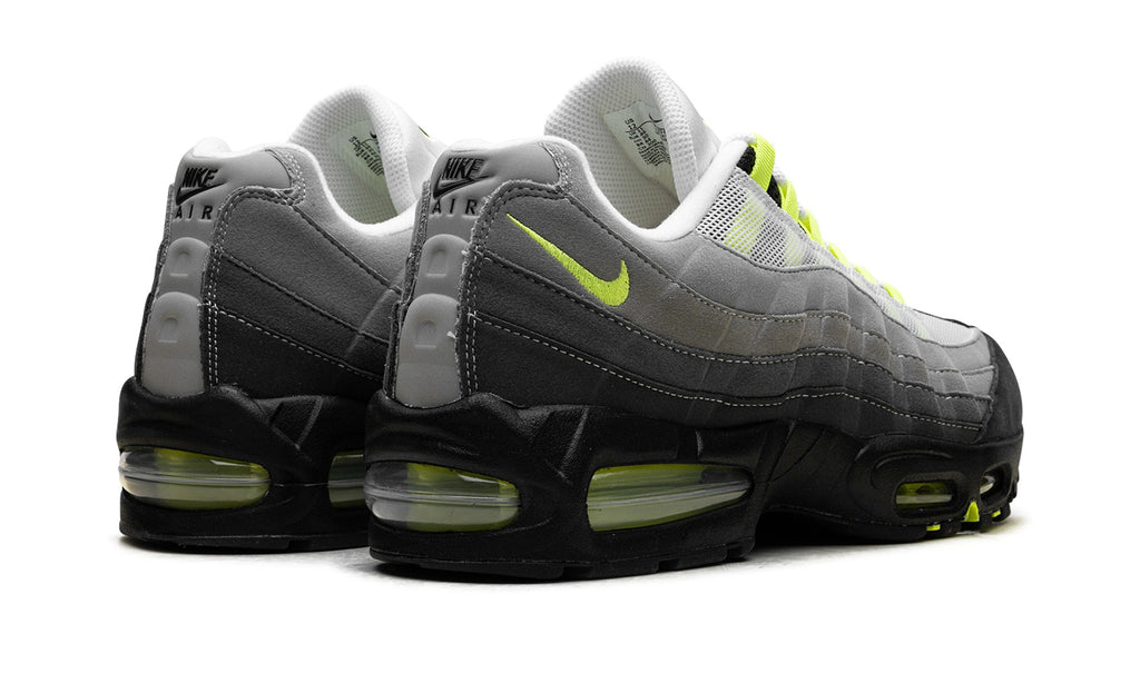 Nike Air Max 95 Sneakers – Gray, Black & Neon Yellow