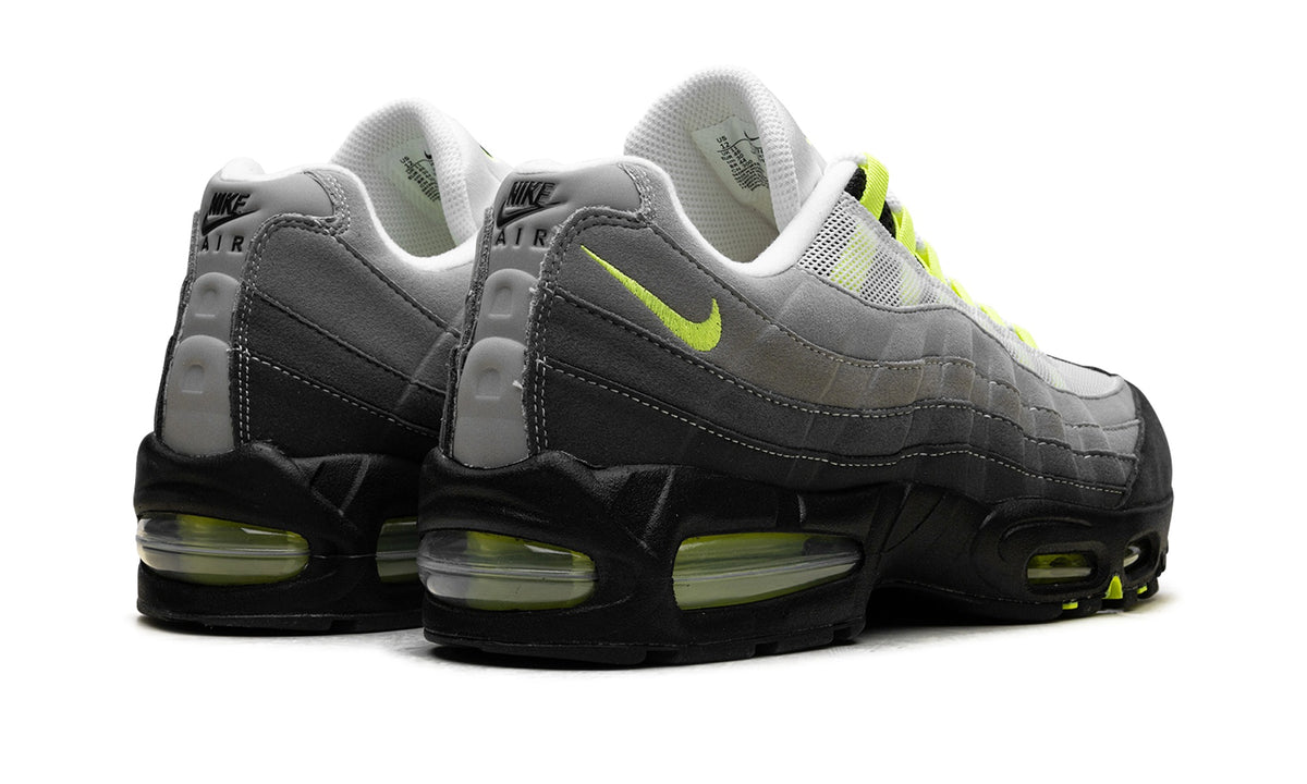 Nike Air Max 95 Sneakers – Gray, Black & Neon Yellow