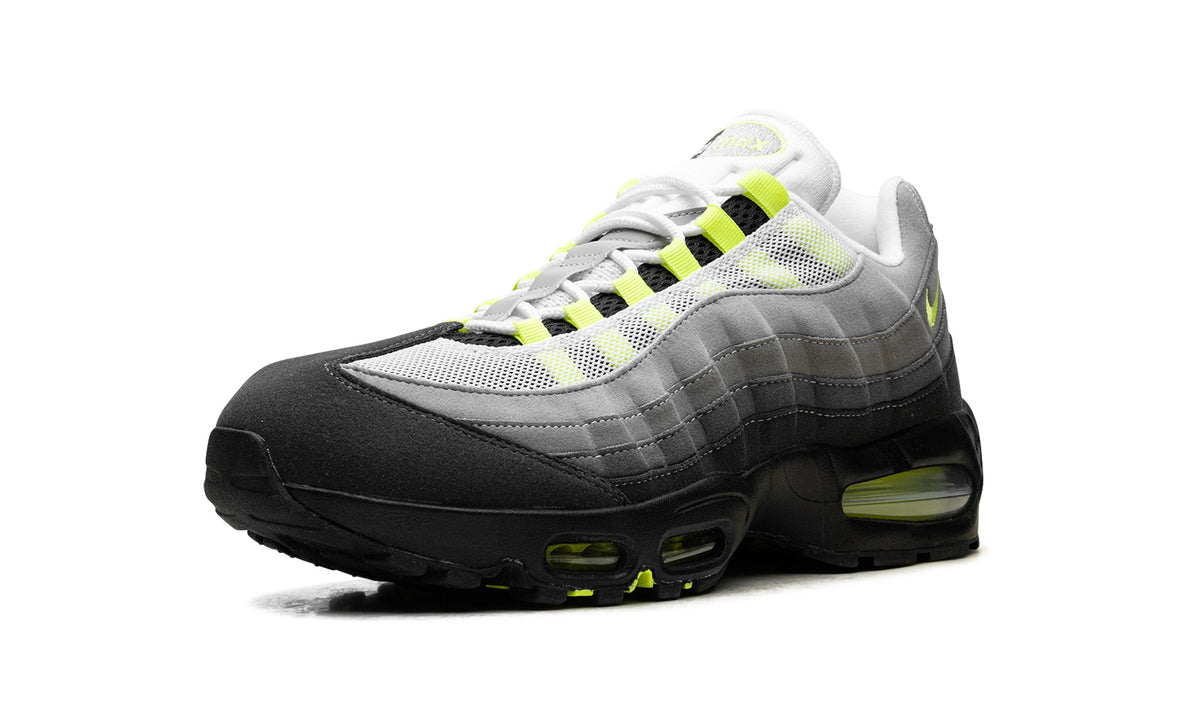 Nike Air Max 95 Sneakers – Gray, Black & Neon Yellow