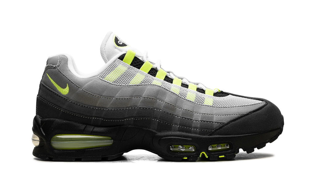 Nike Air Max 95 Sneakers – Gray, Black & Neon Yellow