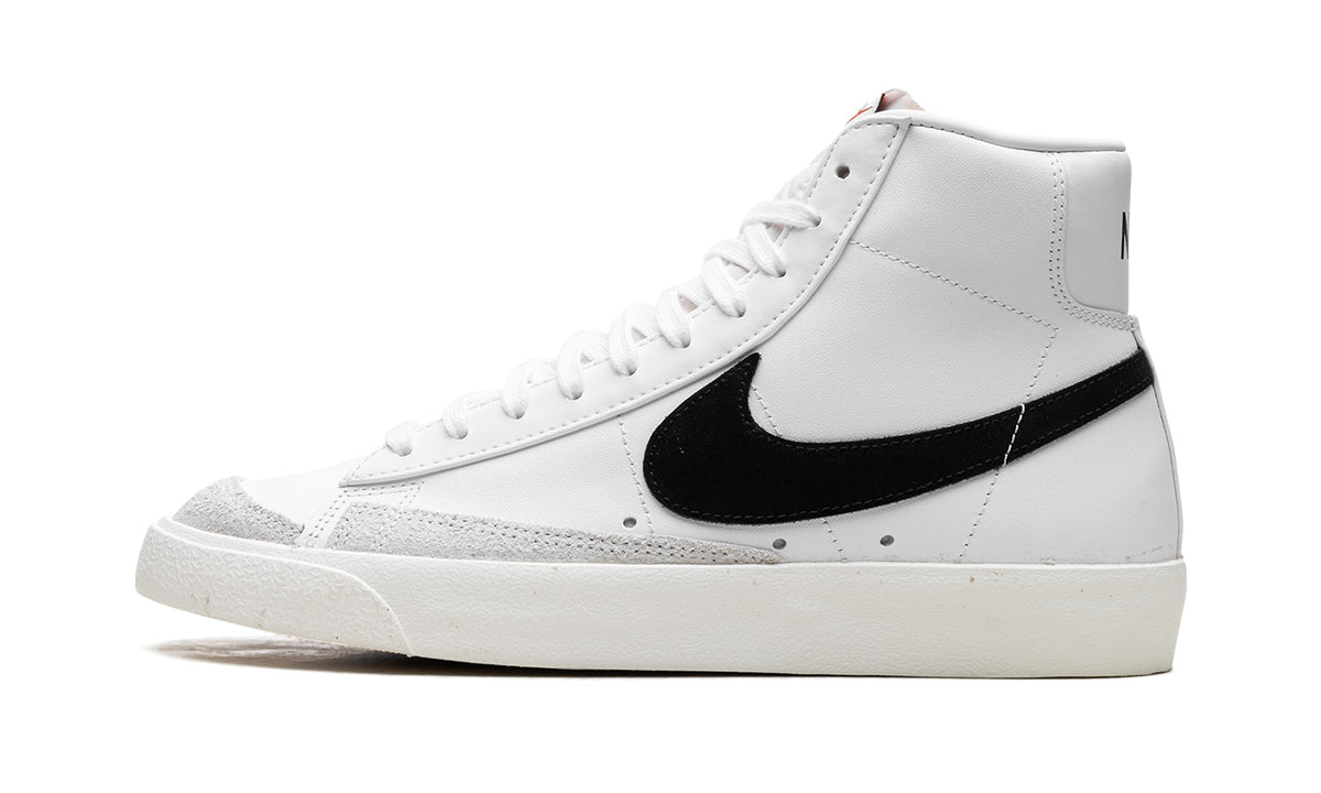 Nike Blazer Mid '77 Vintage Sneakers - White/Black with Light Grey Overlays