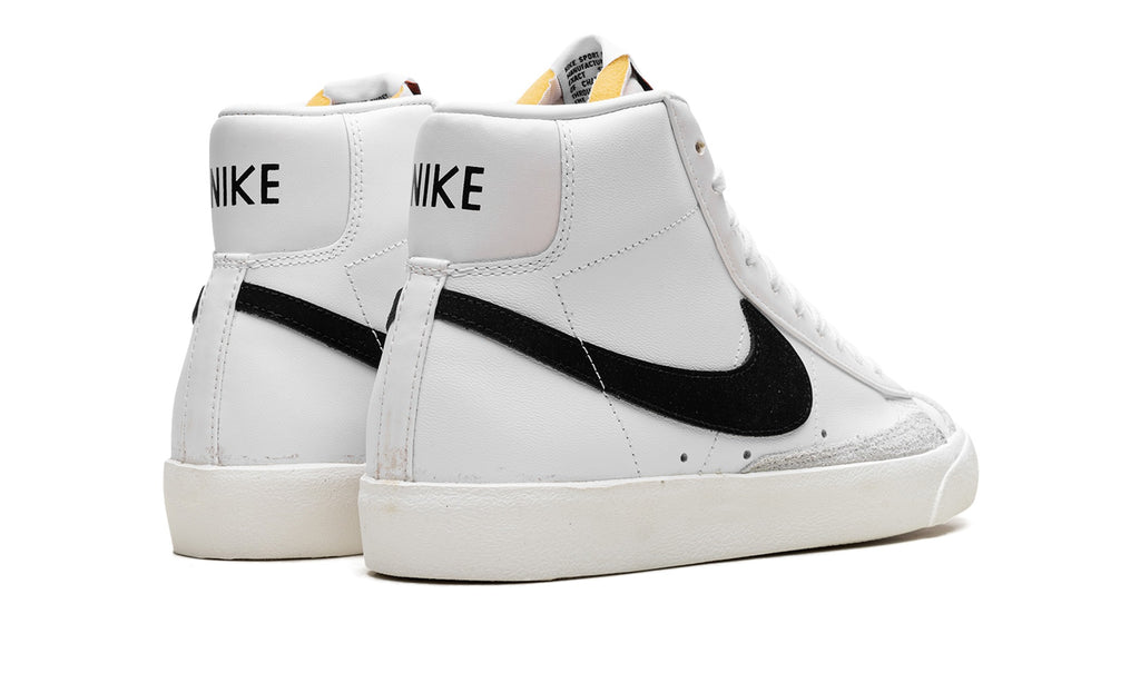 Nike Blazer Mid '77 Vintage Sneakers - White/Black with Light Grey Overlays