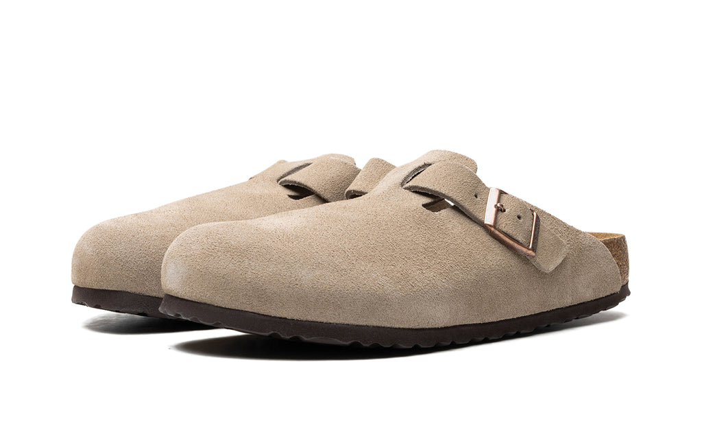 Birkenstock Boston Buckle Clogs - Taupe
