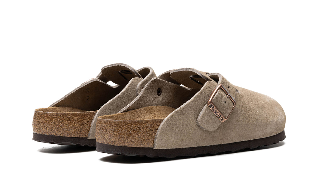 Birkenstock Boston Buckle Clogs - Taupe