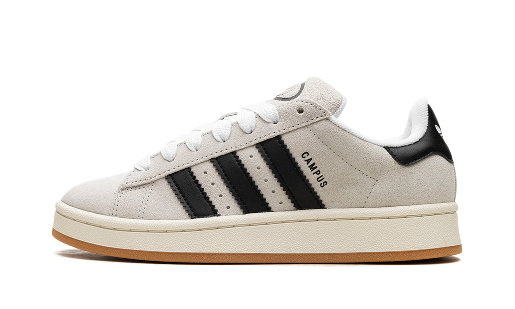 adidas Campus 00s Sneakers - Off-White & Black with Gum Sole
