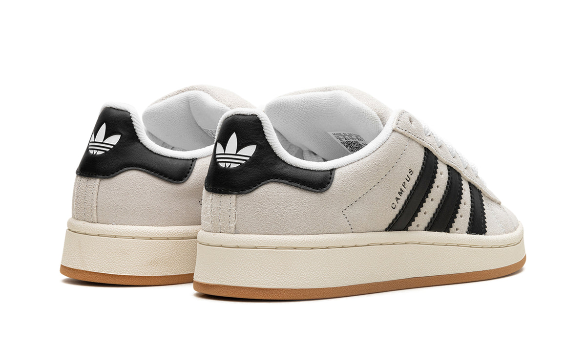 adidas Campus 00s Sneakers - Off-White & Black with Gum Sole