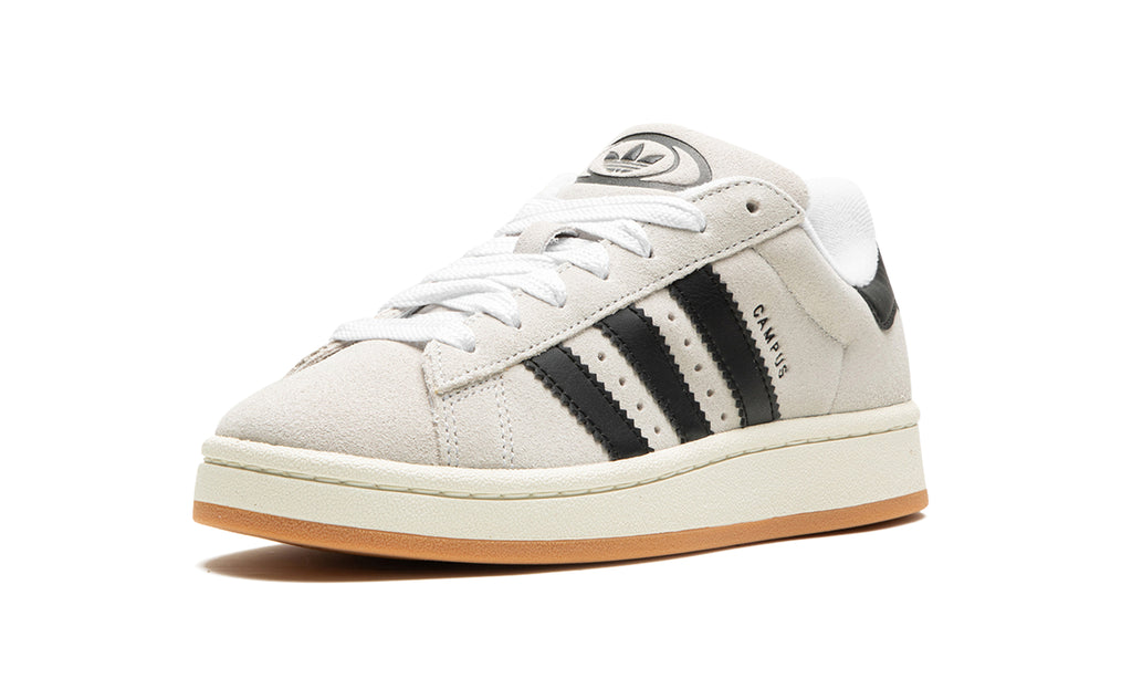 adidas Campus 00s Sneakers - Off-White & Black with Gum Sole