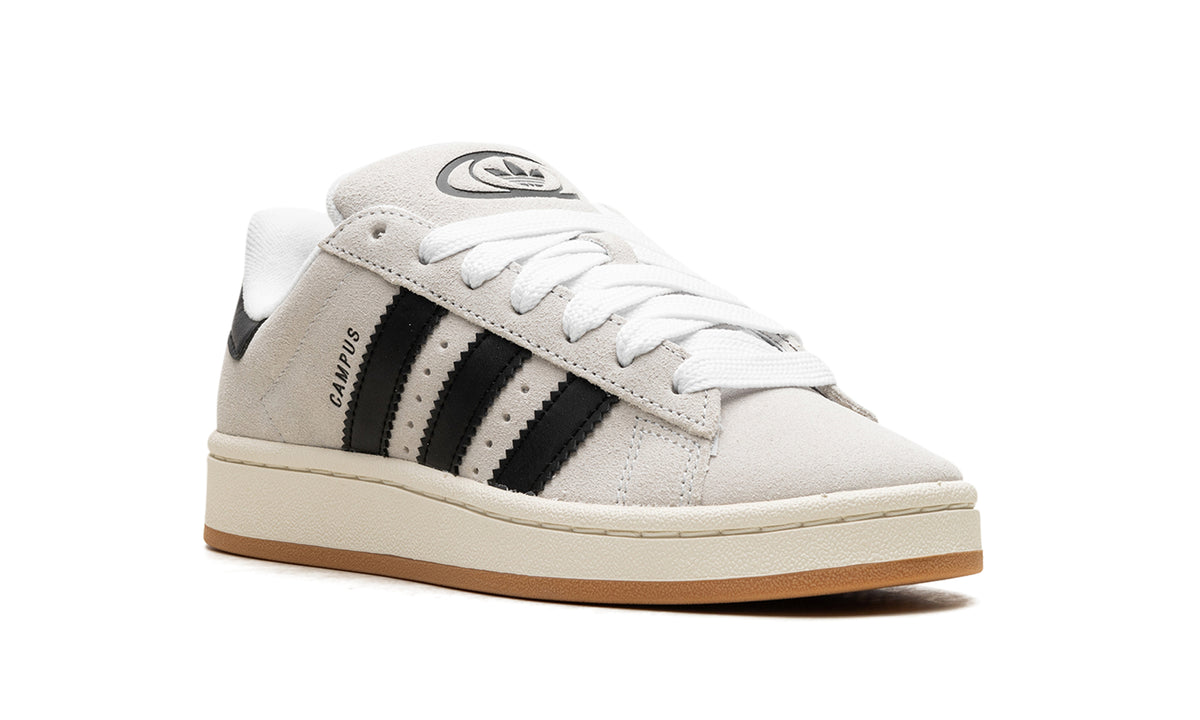 adidas Campus 00s Sneakers - Off-White & Black with Gum Sole