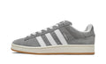 adidas Campus 00s Sneakers - Gray & White with Cream Midsole and Gum Outsole