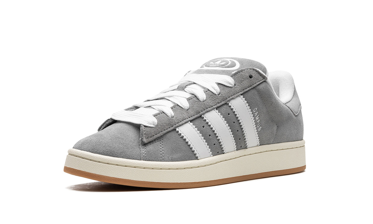 adidas Campus 00s Sneakers - Gray & White with Cream Midsole and Gum Outsole