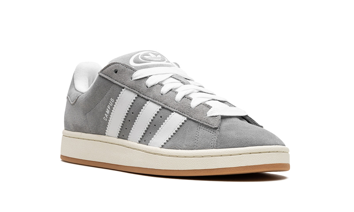 adidas Campus 00s Sneakers - Gray & White with Cream Midsole and Gum Outsole