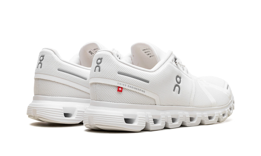 On Cloud 6 Sneakers - White & Light Gray
