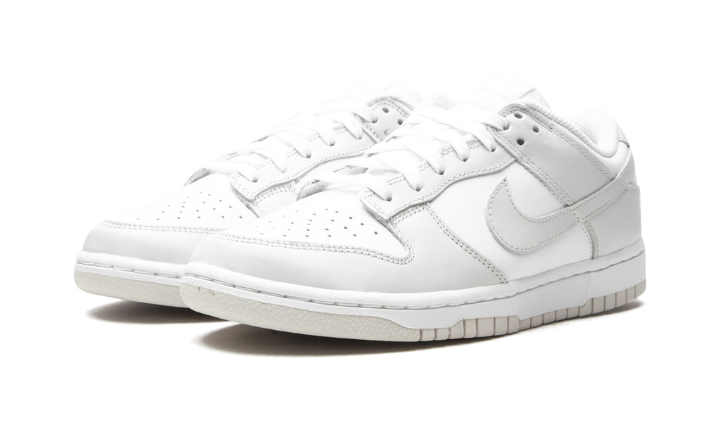Nike Dunk Low Sneakers - White and Light Grey