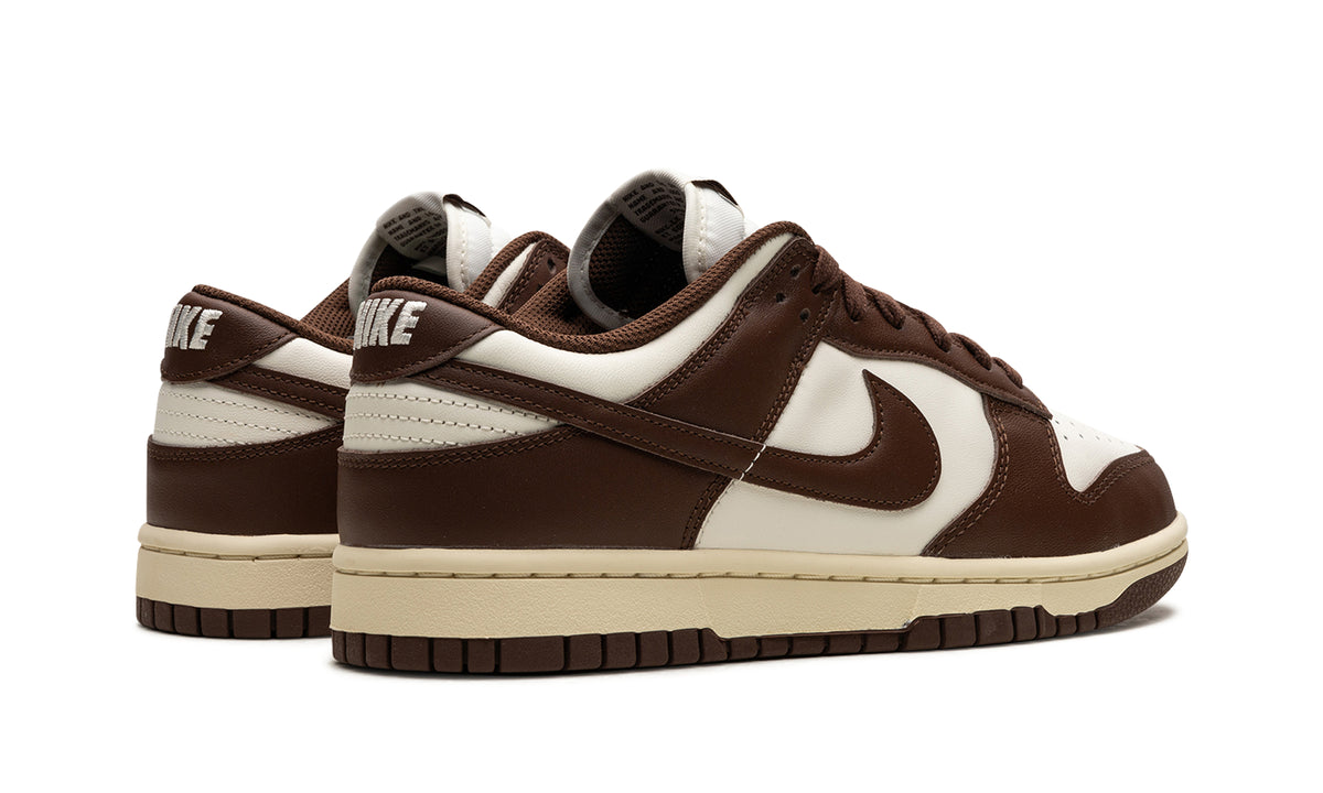 Nike Dunk Low Sneakers - Dark Brown & Off-White with Cream Midsole