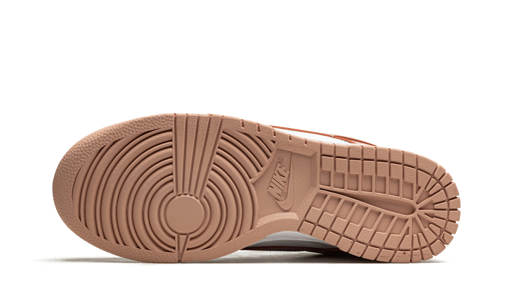 Nike Dunk Low Sneakers - Peach Pink and White