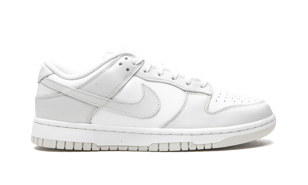 Nike Dunk Low Sneakers - White and Light Grey