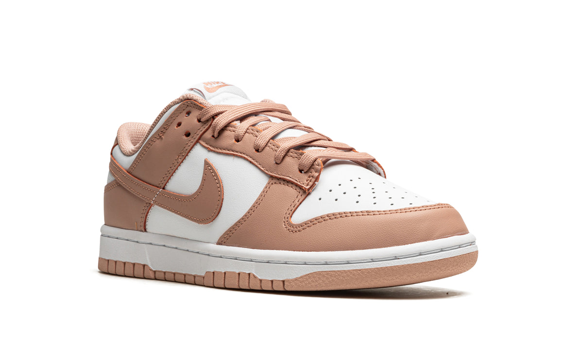 Nike Dunk Low Sneakers - Peach Pink and White