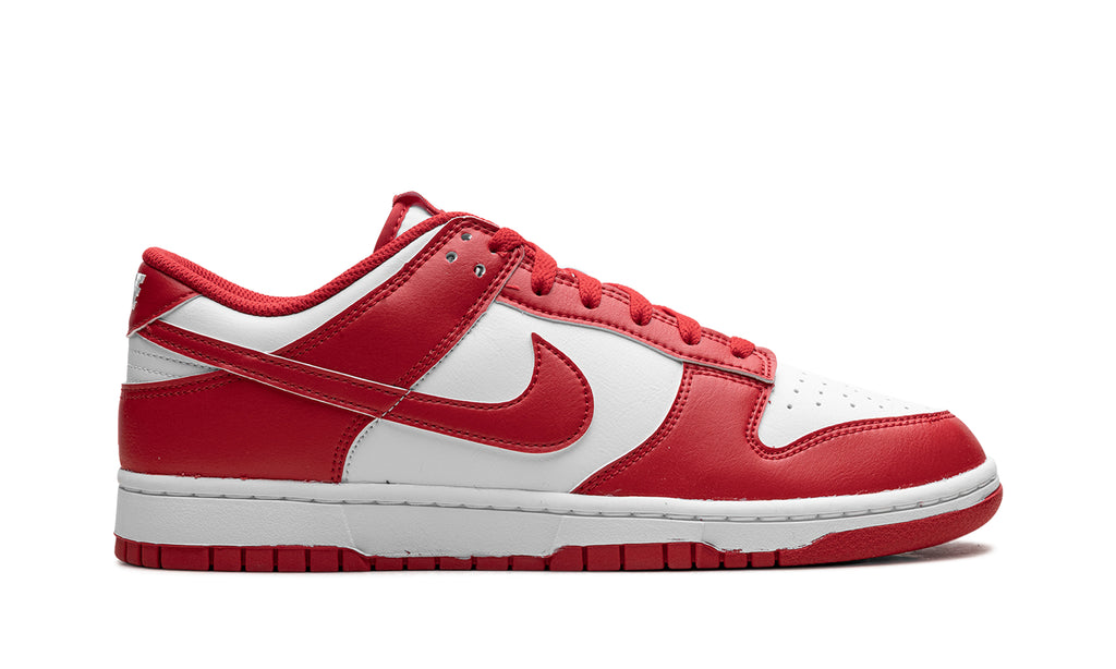 Nike Dunk Low Sneakers - Red & White