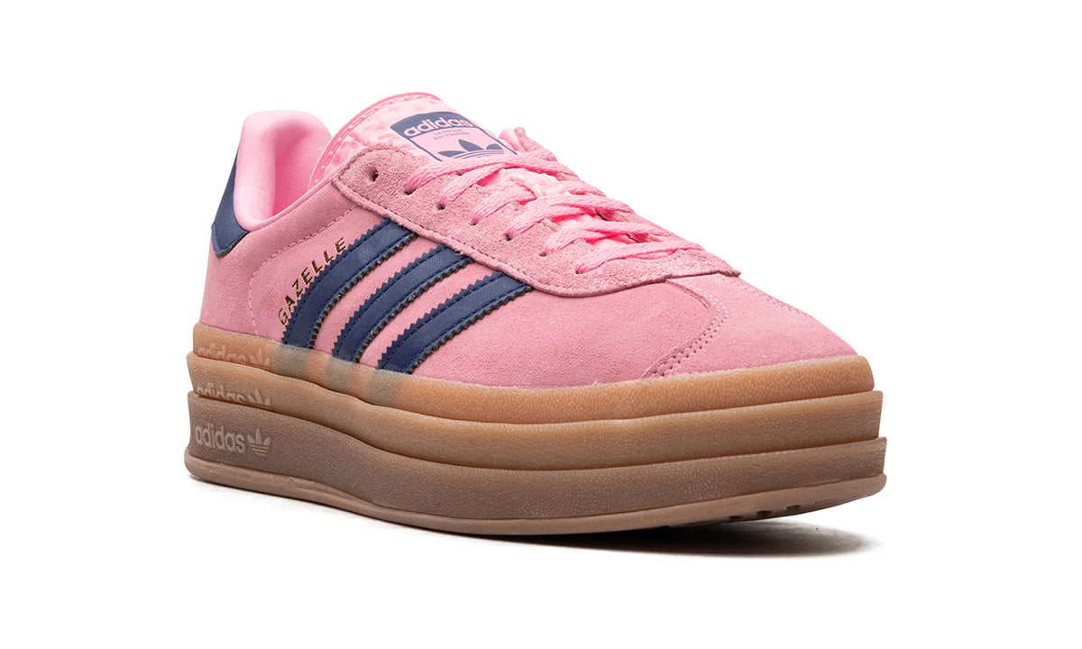 adidas Gazelle Bold Platform Sneakers - Pink & Navy with Gum Sole