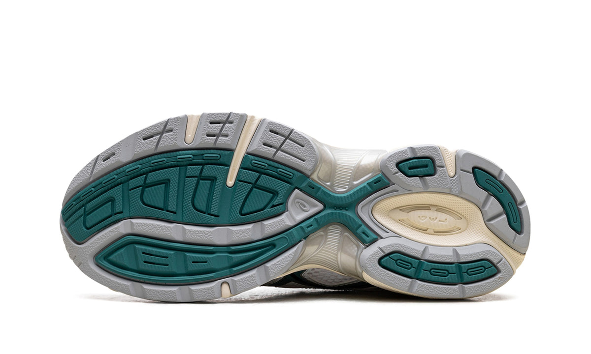 ASICS GEL-1130 Sneakers - White/Silver/Teal with Cream Midsole