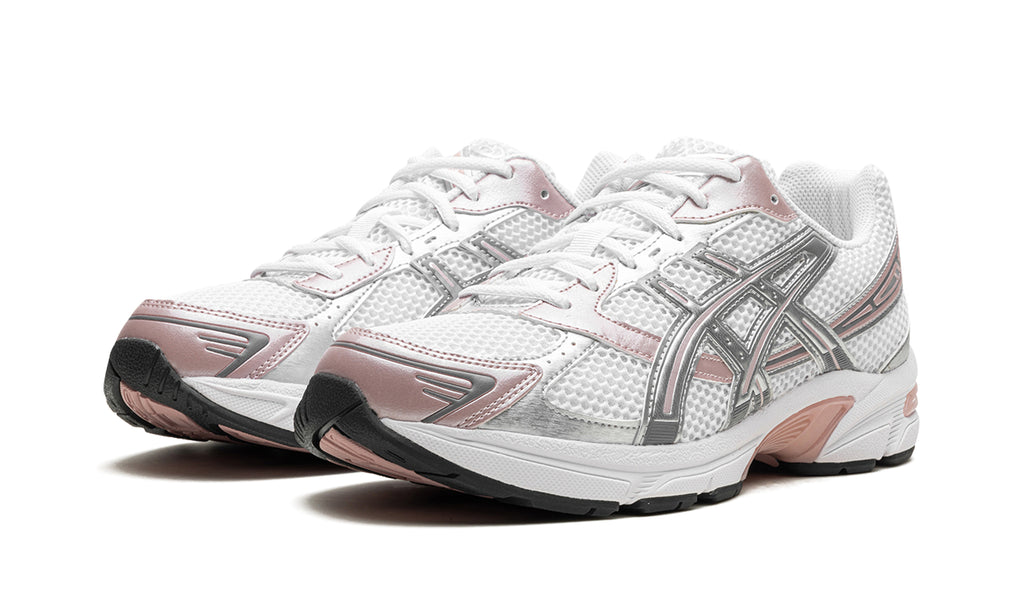 ASICS GEL-1130 Sneakers - White, Metallic Silver & Blush Pink