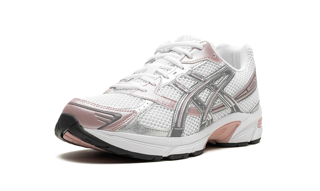 ASICS GEL-1130 Sneakers - White, Metallic Silver & Blush Pink