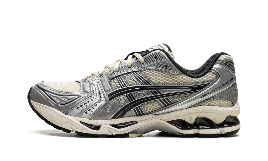 ASICS GEL-KAYANO 14 Sneakers - Metallic Silver, Cream & Black