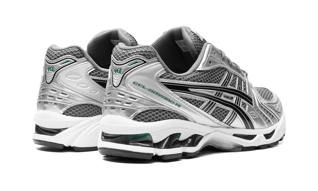 ASICS GEL-KAYANO 14 Sneakers – Metallic Silver, Gray & Black