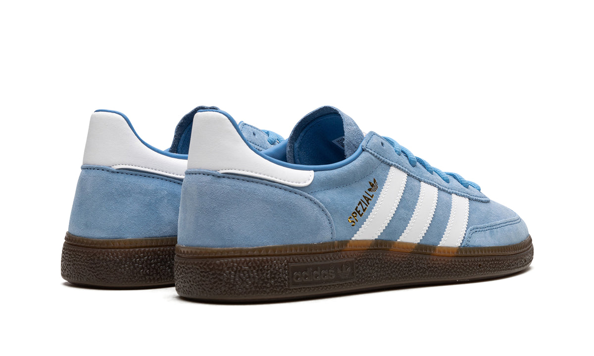 adidas Handball Spezial Sneakers - Light Blue & White with Brown Gum Sole