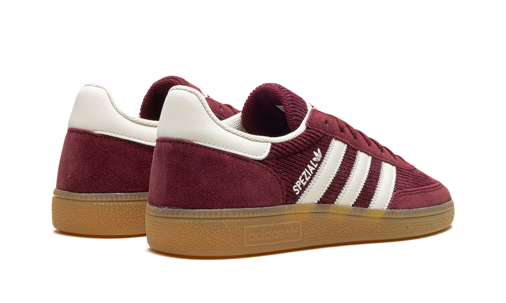 adidas Handball Spezial Sneakers - Burgundy with Cream Stripes and Gum Sole