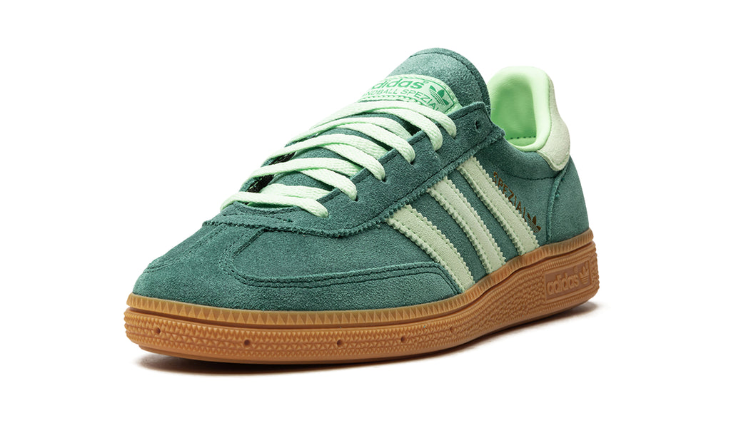 adidas Handball Spezial Sneakers - Teal Green with Mint Stripes and Gum Sole