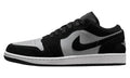 Air Jordan 1 Low Sneakers - Black & Gray with White Midsole