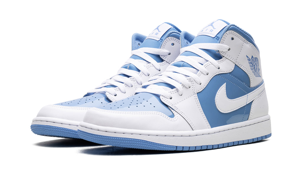 Air Jordan 1 Mid Sneakers - Blue and White