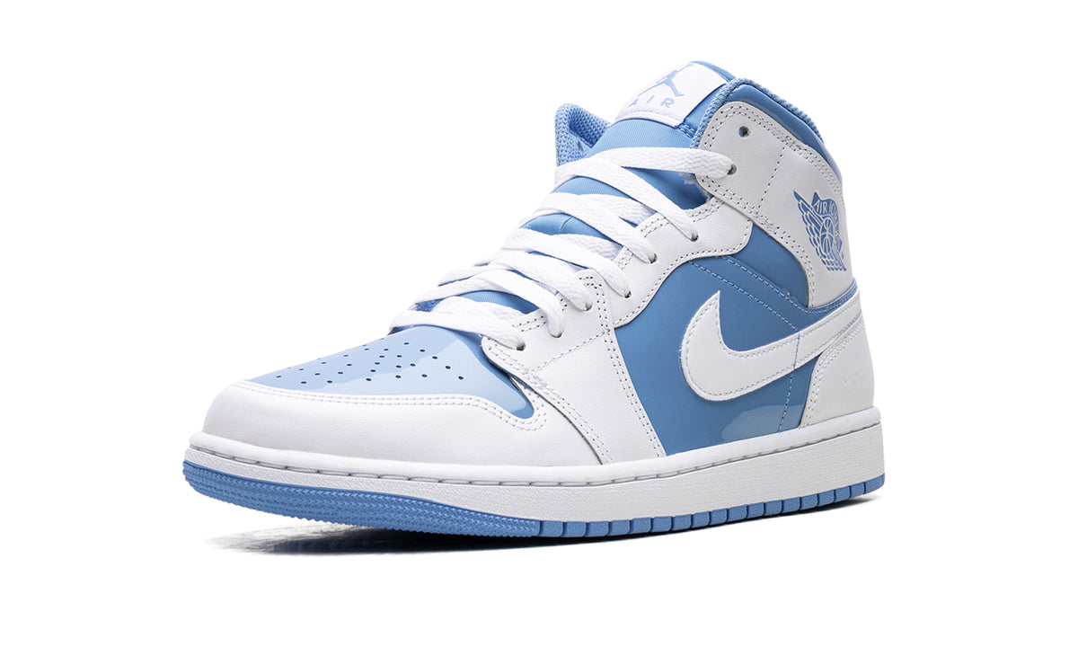 Air Jordan 1 Mid Sneakers - Blue and White